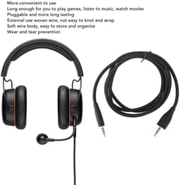 Verlengstuk Hoofdtelefoon Kabel 3.5mm voor MMX 100 Headset - 1.2 Meter - Zwart — thumbnail 4