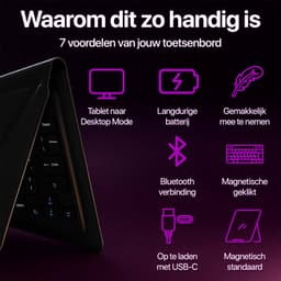 SwayTosh Keyboard Case - Tablet Hoesje - Speciaal voor SwayTosh Tab D2 - Toetsenbord Hoes — thumbnail 3