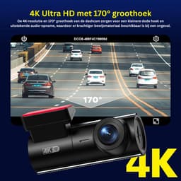 Octav8® Dashcam - Voor en Achter Camera - Loopopname - 4K Dashcam - 64G SD-kaart - APP Controle — thumbnail 4