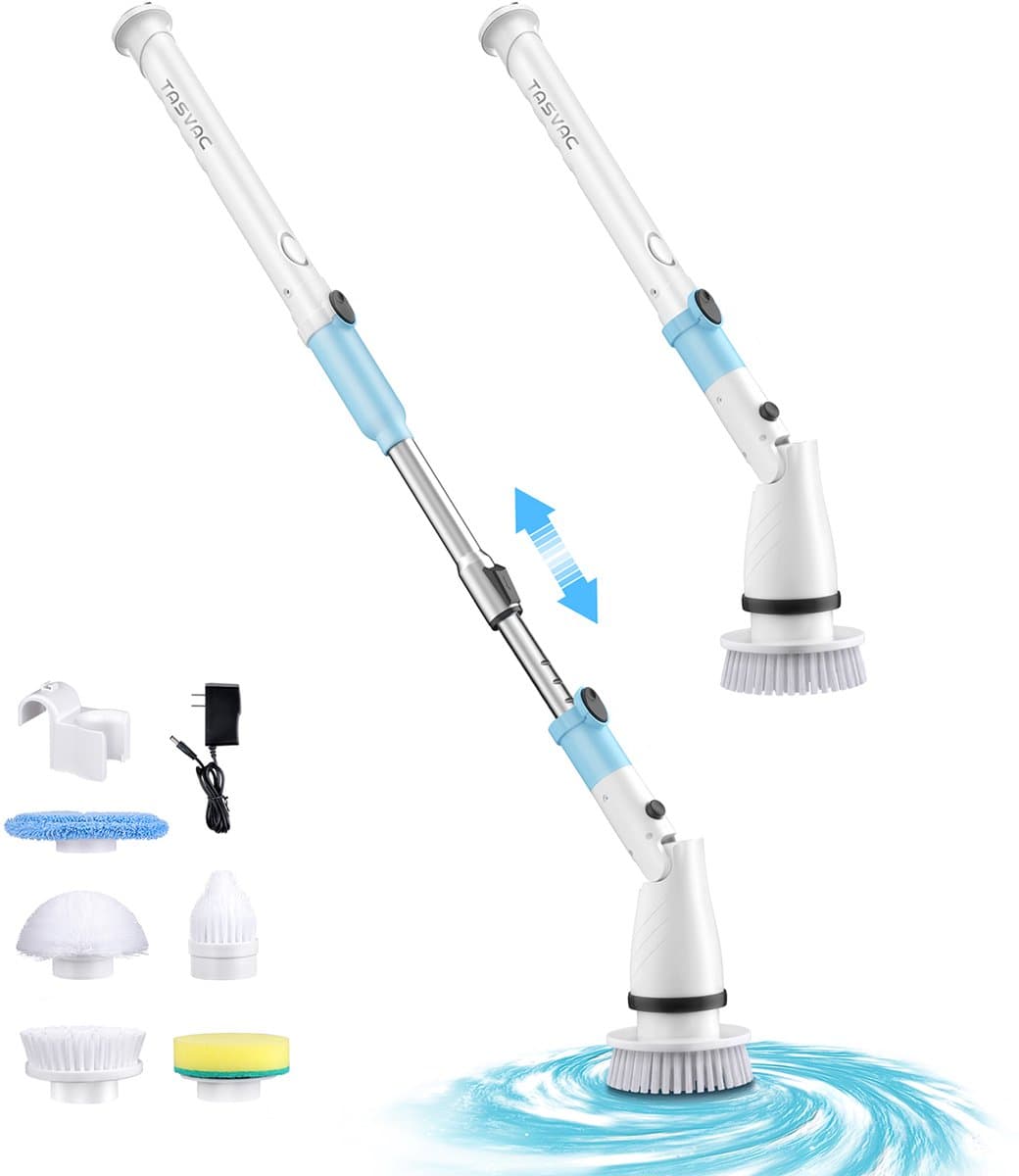 TASVAC elektrische centrifuge, EB5 draadloze steelstofzuiger, elektrische spin-scrubber, maximale Leistung: 18 Volt, blau — afbeelding 1