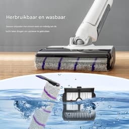 Vervangende rolborstels - Geschikt voor Rowenta X-Clean 10 en Narwal S20 Pro nat- en droogstofzuigers - inclusief 2 rolborstels, 2 filters en 1 reinigingsborstel. — thumbnail 5