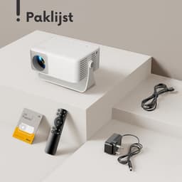 Aurixi® Mini beamers - Projector - Mini beamer - Wit - 14cm x 11cm x 6cm — thumbnail 2