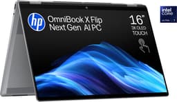 HP OmniBook X Flip Next Gen AI 16-as0010nd - 2-in-1 Copilot+ Laptop - 16 inch - 1.88 kg - 3K OLED - Core Ultra 7 - 16GB/1000GB — thumbnail 1