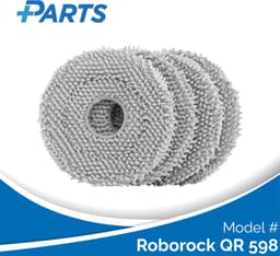 Roborock QR 598 Dweilpads (4 Stuks, Plus.Parts® alternatief voor 8.02.0246) — thumbnail 1
