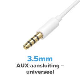 MT Deals - Headset voor Samsung en Android - 3.5mm AUX Jack - Oordopjes met kabel - Met Microfoon & Volumeknop — thumbnail 4