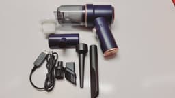 Auto Stofzuiger - Ministofzuiger - EXTRA FILTER - Borstelloze motor - Compressor - 80000Pa - Snoerloze handstofzuiger - Kleine stofzuiger - Handstofzuiger - Krachtige stofzuiger - Stofzuiger zonder snoer - Snoerloos - Sterke zuigkracht — thumbnail 2