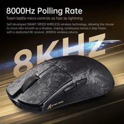 ATTACK SHARK R11 ULTRA Gaming Muis - Draadloos - Carbon Fiber - 8K Hz Polling Rate - PAW3950MAX Sensor - Forged Carbon Ink Blade — thumbnail 2