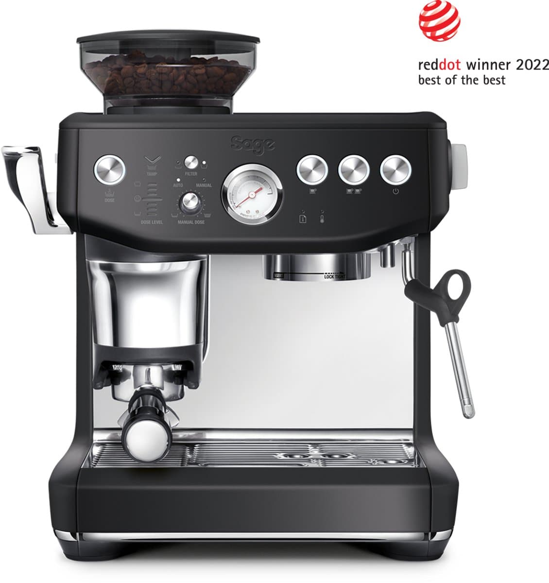 Sage the Barista Impress Black Truffle SES876BTR - Pistonmachine — afbeelding 1