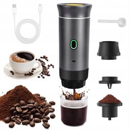 Capsule Koffiemachine - Koffiezetter - 60ml Draadloze Cups Machine - 3-in-1 & 7500mAh Accu - 15 Bar Druk & Zelfverwarmend - Voor Camping, Auto & Reizen - Eenvoudig in Gebruik & Schoon — thumbnail 2