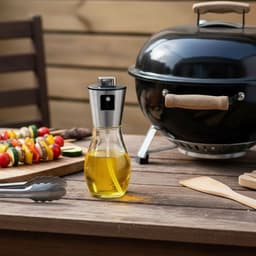 Flow Goods Olijfolie Sprayer – Luxe Sprayer met Trechter – Olie Spray - Navulbaar Olie Glas – 200 ML – Cooking Spray - BBQ Accesoires – Airfryer — thumbnail 7