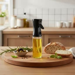 Flow Goods Olijfolie Sprayer – Zwart – Olie Spray - Navulbaar Olie Glas – 200 ML – Cooking Spray - BBQ Accesoires – Airfryer — thumbnail 2