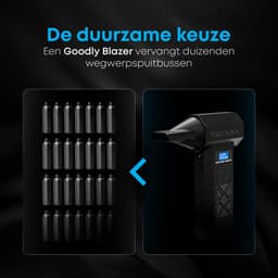 Goodly® pro 3-in-1 Auto Stofzuiger - Zuigen & Blazen - Oplaadbaar - 7 Opzetstukken - Kruimeldief - Handstofzuiger - Airduster - Zwart - Zaklamp — thumbnail 3