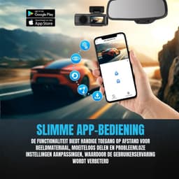 MIRA® Dashcam voor Auto Voor en Achter - Dashcam - Zwart - ‎3cm x 5cm x 3cm — thumbnail 4