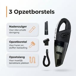 Kruimelzuiger- Kruimeldief snoerloos - Handstofzuiger met 4 opzetstukken - Zedar S300 — thumbnail 5