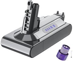 SIDANO® Vervangende Accu - Batterij geschikt voor Dyson V10 / SV12 - Absolute - Animal - 25.2V - 4000mAh met HEPA filter en borstel