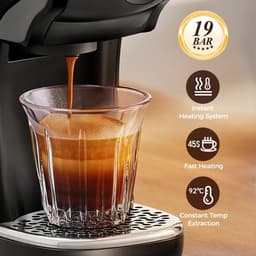 Trexxo - Koffiezetapparaat - Koffiezetapparaat -Dolce Gusto - Nespresso - caspule - Warm - Koud - 6 in 1- Capuccino - Zwart — thumbnail 2