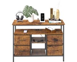 TV-meubel Dressoir in Industriële Stijl met LED en Stopcontacten