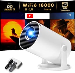 Nexvo® Draagbare beamer - Beamer - Projector - Mini Beamer - Wit- 14cm x 7cm x 9cm — thumbnail 1