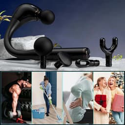 Spier Massage Gun - Massagepistool - Deep Tissue Massager - 5 Snelheden & 4 Opzetstukken - 1500mAh Oplaadbaar - Voor Spierherstel & Ontspanning - Draagbaar & Stil — thumbnail 5