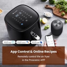 Proscenic T22 airfryer, 5L inhoud, met app, Alexa en touchscreen, 11 voorgeprogrammeerde programma's, laag geluidsniveau — thumbnail 4