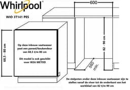 Whirlpool WIO 3T141 PES - Inbouw Vaatwasser — thumbnail 2