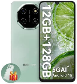 Blackview SHARK 6 Smartphone 5G AI - DUAL SIM - 12 GB RAM - 128 GB ROM - Octa Core - Android 15 - 6,88 inch - NFC - Groen — thumbnail 1