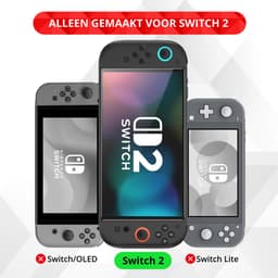 3X Screen protector - Screenprotector Geschikt voor Nintendo Switch 2 - 9H Tempered Glass - Beschermglas - Glasplaatje - Dock Friendly - Met Installatiekit — thumbnail 5