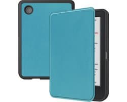 Hoes Geschikt voor Kobo Clara Colour - Luxe E-reader Bescherm Case - Hoesje Book Cover - Turquoise