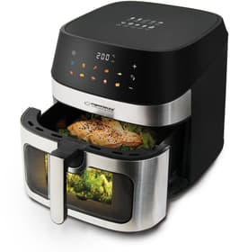 Esperanza Airfryer 8L – Heteluchtfriteuse zonder olie – 10 programma’s – Kijkvenster – Digitale bediening – Zwart — thumbnail 2