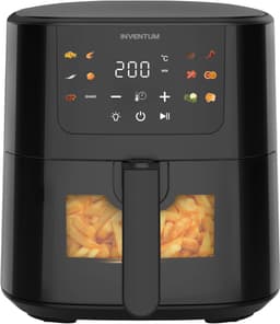 Inventum GF502HLDB Airfryer - 5L - Kijkvenster - 11 programma's - 70-200 °C - Tot 5 personen - Zwart — thumbnail 2