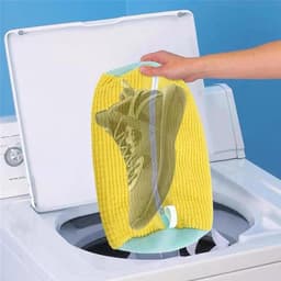 Allecto Plus - Shoe Waszak voor Wasmachine - Sneakers - Gele Schoen Waszak - Premium Kwaliteit - Herbruikbaar - Duurzaam - Rits - Schoonmaak Wastas - Trainer Sneakers Reinigingszak. — thumbnail 4