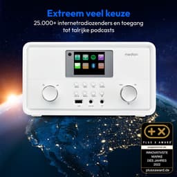 MEDION P85027 Internetradio (DAB Plus, FM-radio, Spotify Connect, WLAN, Bluetooth, Streaming, Equalizer, Kleurenbeeldscherm, USB, AUX, Wekker, Sluimerfunctie, Slaaptimer), MD88069, wit — thumbnail 2