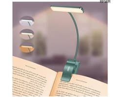 RFWR® Leeslamp met 19 LED's en Oplaadbare USB-C, Flexibel met 3 Kleurtemperaturen, Ideaal voor Nachtlezen