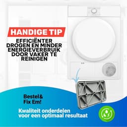 Fixem® Klep Reparatie set Geschikt voor Bosch, Siemens 00646776 - Wasdroger - Condensor- 6 schroeven - 225x145x20mm -1 Stuk — thumbnail 4