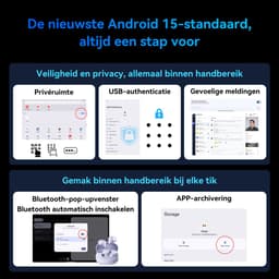 KINGRID T90 Tablet - 11 inch - 24GB RAM+128GB ROM - 8000mAh - Android 16 - Gaming Tablet - Met Toetsenbord - Hoes - Stylus - Muis - Gemini AI - Widevine L1 - GPS - Grijs — thumbnail 5
