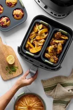 Lékué Airfryer Bakvorm Rechthoek 20 cm - Siliconen - Grey — thumbnail 7