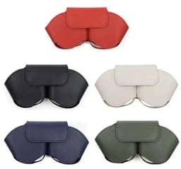 Case Accessoires - Koptelefoonhoesje - Leren hoesje - Krasbestendig, stofdicht, draagbaar reishoesje - Stofdichte reistas - Opbergtas voor koptelefoon - Compatibel met Apple Airpods Max smart case - Zwart — thumbnail 3
