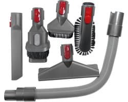 Dparts 6-delige accessoireset geschikt voor Dyson V7 V8 V10 V11 V12 V15 - opzetstuk stofzuiger accessoires - borstel mondstuk - opzetborstel hulpstukken