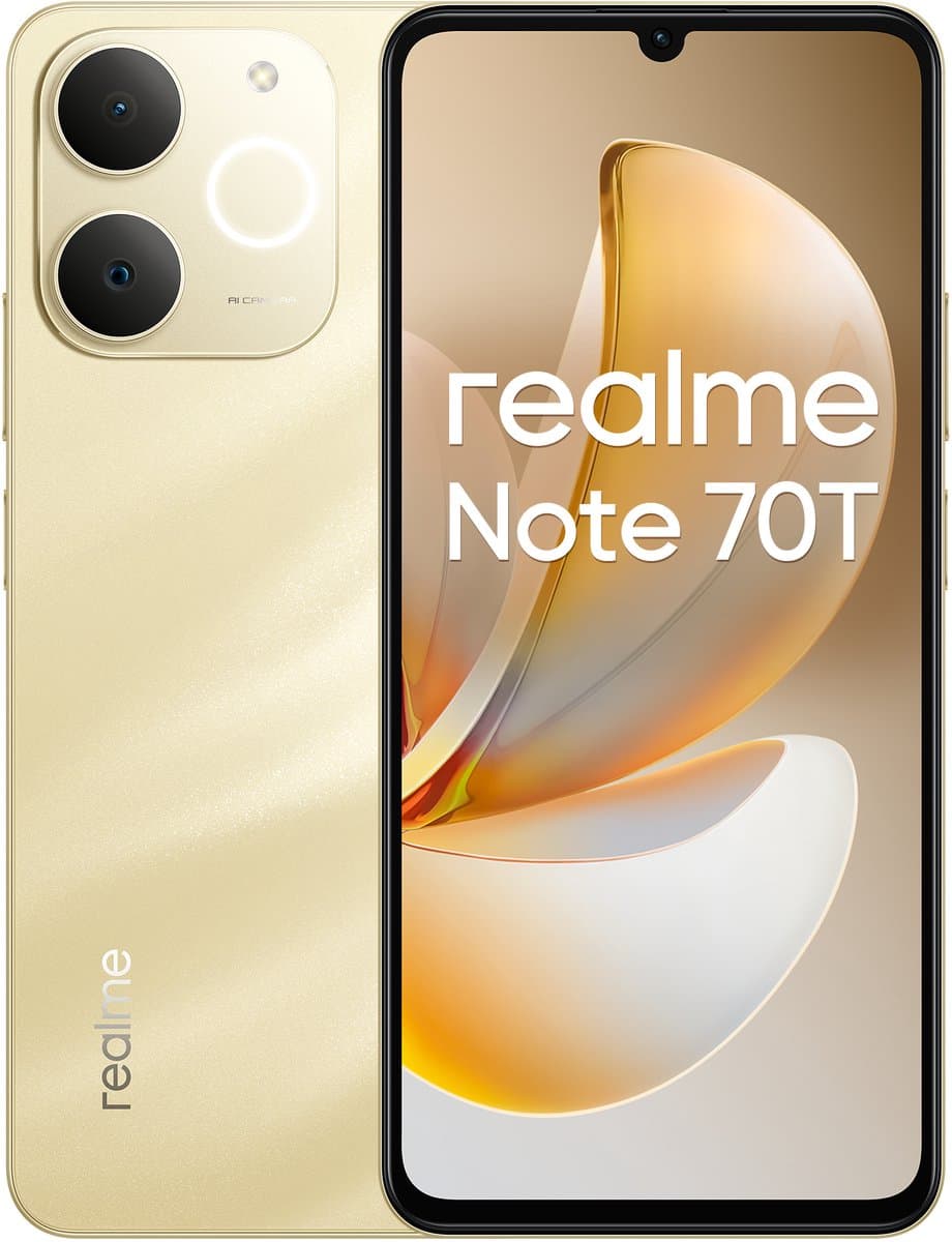 Realme Note 70T 4G 4GB/128GB Goud (Gold) Dual SIM — afbeelding 1