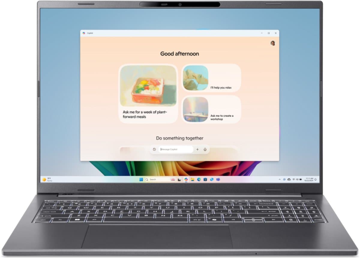 Acer Aspire 16 AI A16-52M-709S - Copilot+ Laptop - 16 inch - 120 Hz — afbeelding 1