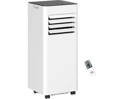 HOMCOM-Mobile Klimageräte aus ABS, Stahl Weiß