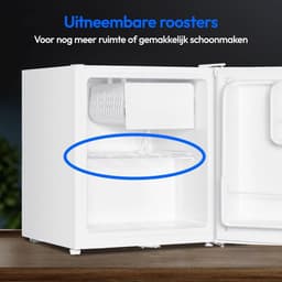 Nurion Mini Koelkast - 40L - Kleine ijskast - Vrijstaand - Compact - Wit - Minibar — thumbnail 7