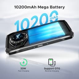 DOOGEE S119 4G - Robuuste Smartphone - Robuuste Telefoon - 24GB RAM + 512GB ROM /2TB TF - 10200 mAh /33W - 6,72'' FHD+ IPS - 1,32 achterkant - 20MP nachtzichtcamera - NFC - Face ID - Drie kaarten - Rood — thumbnail 4