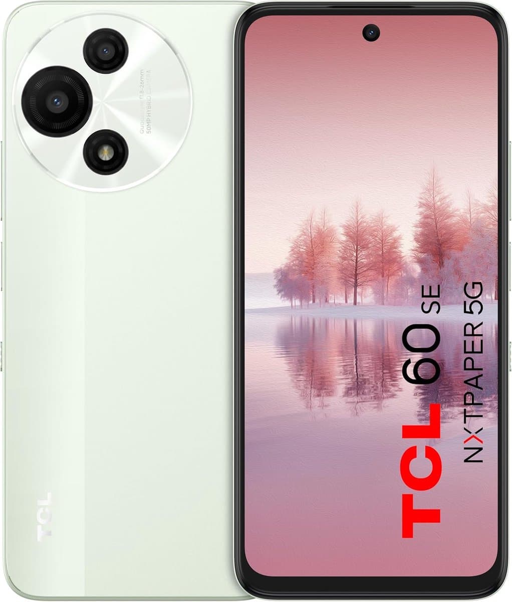TCL 60 SE NXTPAPER 5G 17 cm (6.7") Android 15 USB Type-C 8 GB 256 GB 5200 mAh Groen, Muntkleur — afbeelding 1