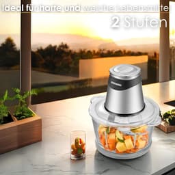 RFWR® Elektrische Keukenmachine met 500W Sterke Motor en 1,8L Glazen Kan — thumbnail 3