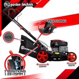 RFWR® Thermische grasmaaier 40 cm met mulch- en zij-uitworpfunctie — thumbnail 4