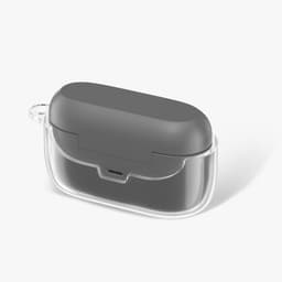 kwmobile Earphones Case for Jabra Elite 4 (not for Elite 4 Active) Case - Clear TPU Silicone Earbuds Cover - Transparent — thumbnail 5