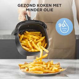 Midea Air fryer MF-TN20D2 - 2L, 1150 W Airfryer, Frituren zonder olie, Heteluchtfriteuses, Automatische uitschakelfunctie, Olievrij, Gemakkelijk schoon te maken, BPA-vrij, Zwart — thumbnail 2
