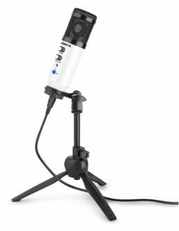 Studio microfoon - Vonyx CM320W USB microfoon met tafelstandaard - Wit — thumbnail 2