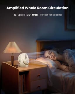 RFWR® Draagbare Tafelventilator 14 cm - Kleine Elektrische Ventilator met 3 Snelheden voor Thuis, Kantoor en Slaapkamer — thumbnail 1